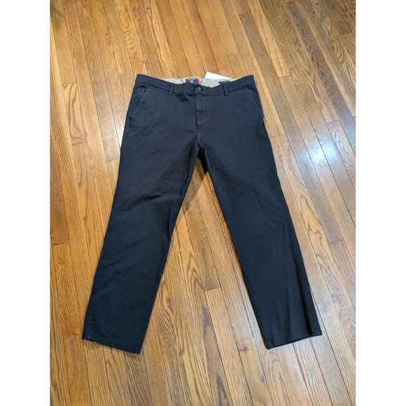 Dockers Other - Dockers Smart 360 Flex Slim Fit Black Chino Pants Flat Front Mens‎ 38x30 Stretch